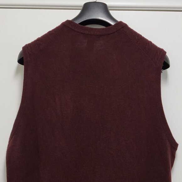 Vintage Dockers Mens Sweater Vest XL Pullover Cable Knit Preppy Academia - Picture 11 of 12